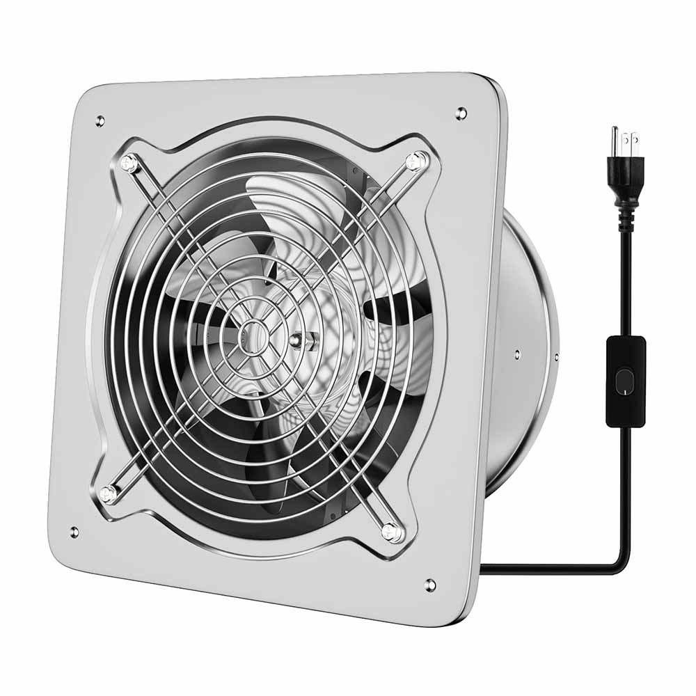 8" Inch Exhaust Fan Ventilation Extractor Fan Square Wall-Mounted Blower gallery