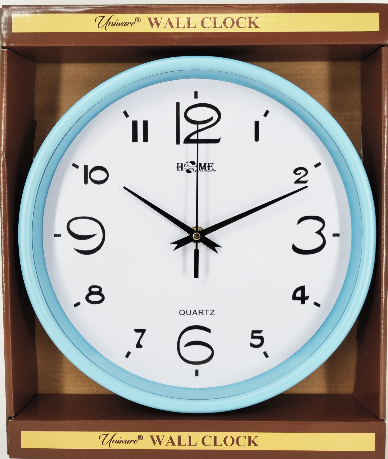 10.9 Inches Round Shape Standard Wall Clock, Non Tick Sweeping,Sky Blue gallery