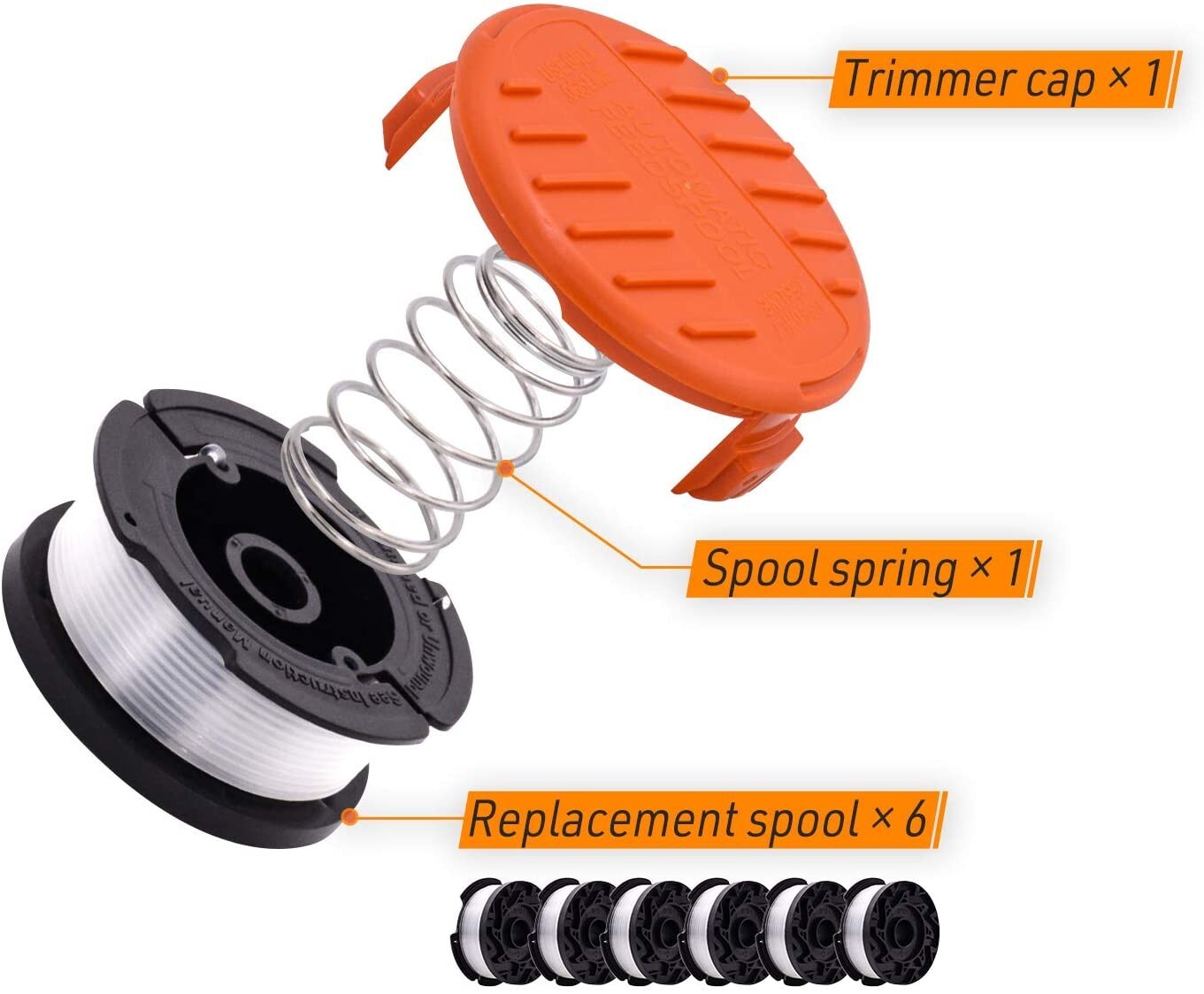 065 String Trimmer Line Replacement Spool Weed Eater Cap for Black and Decker gallery