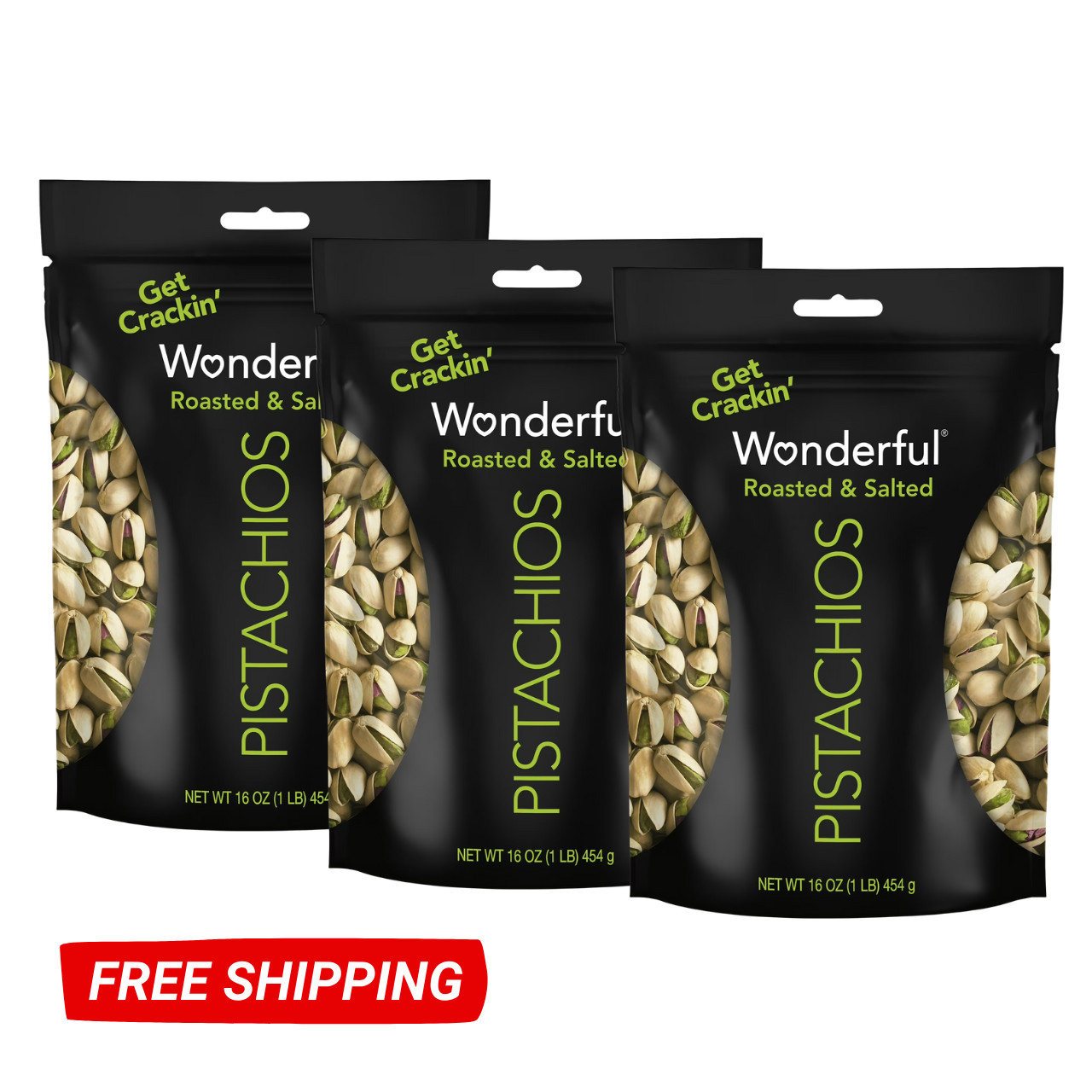 Wonderful Pistachios In-Shell Roasted and Salted Nuts 48 Ounce Resealable Bag gallery