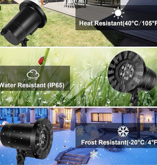 IP65 LED Accent Spotlight, Multicolor, Adjustable, Indoor/Outdoor, Cartoons