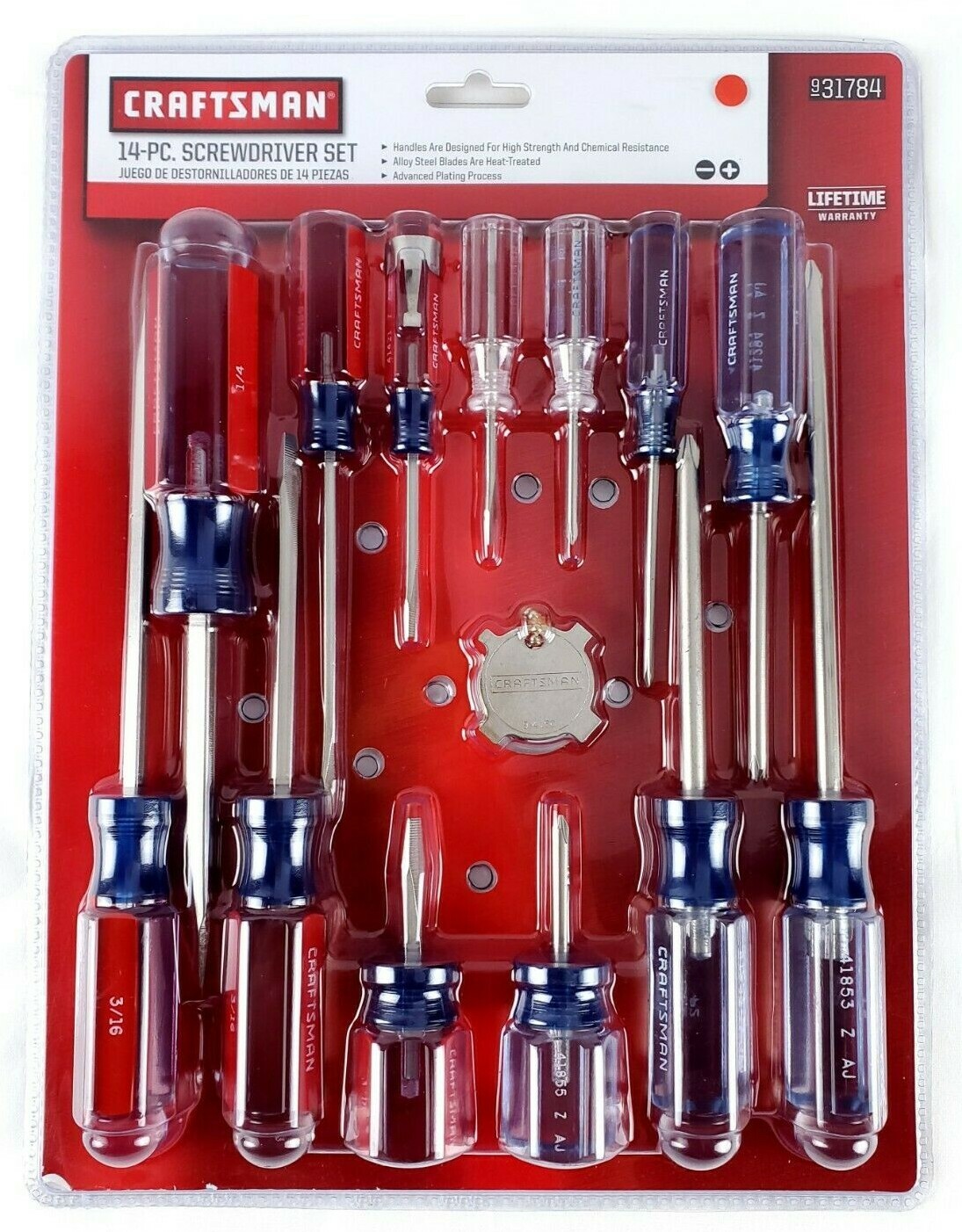 Craftsman 14 piece Screwdriver Set 6 Phillips & 7 Slotted Flat Head gallery