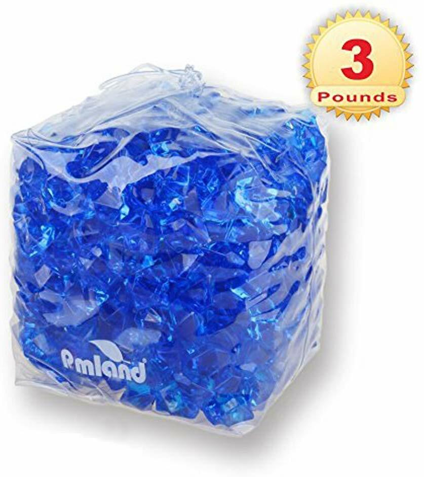 PMLAND Acrylic Ice Rocks Crystals Cubes Gems for Vase Filler, Table Scatter gallery
