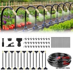 Automatic Drip Irrigation Kit – 50FT with Tool-Free Quick Connectors, 15 Brass