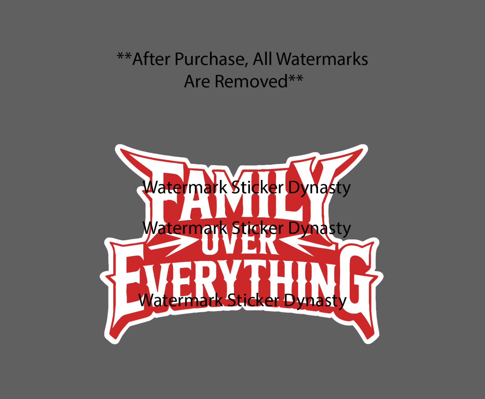 Family Over Everything Sticker Waterproof Decal Quote Life Gift NEW gallery