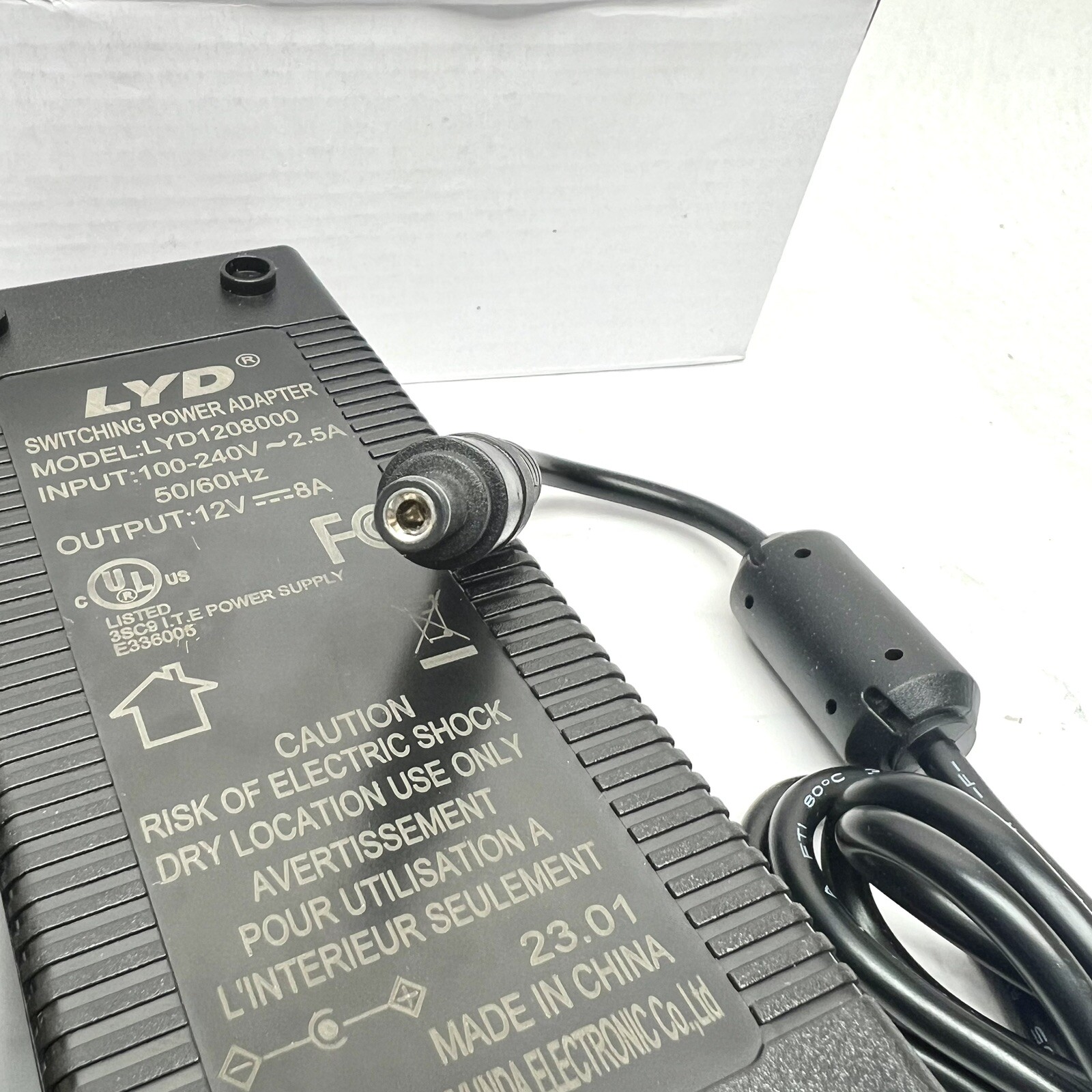 LLIPS-NDEP-096W-12V SWITCHING POWER ADAPTER LYD1208000 110-240V 2.5A 12V-8A gallery