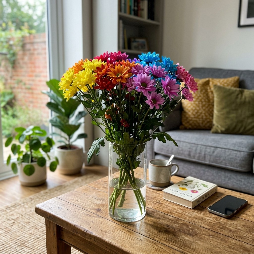 300 Rainbow Chrysanthemum Mix Seeds for Planting - Premium Heirloom Rainbow gallery