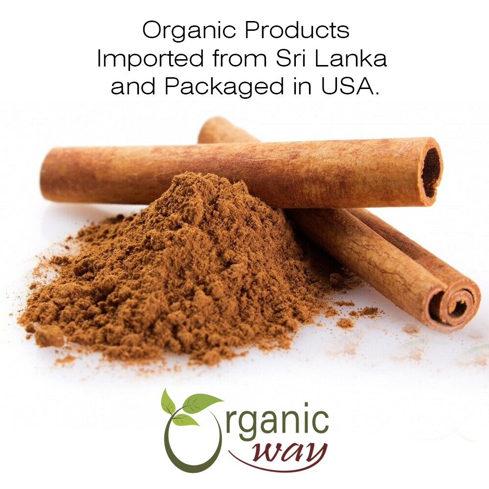 Organic Way Cinnamon True Ceylon Cut & Sifted - USDA & Kosher Certified gallery
