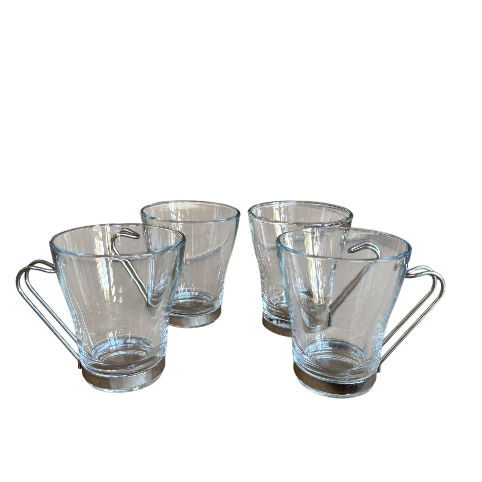 Bormioli Rocco Oslo Cappuccino Glass Cups Mugs Clear 8 Ounces Set Of 4 gallery