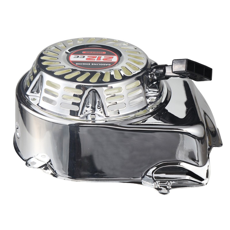 Silver Pull Start Recoil Starter w/Cover For Predator 212 Honda GX160 GX200 gallery