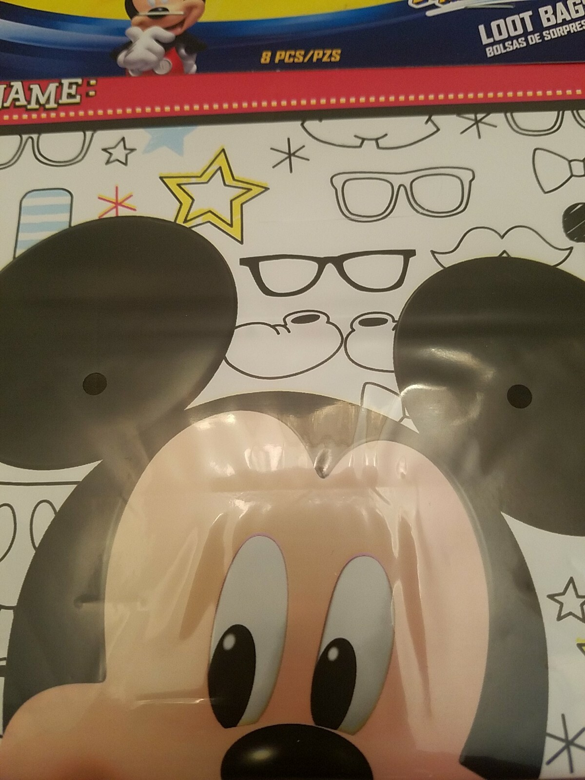 NEW MICKEY MOUSE BIRTHDAY PARTY LOOT BAGS DISNEY JUNIOR AND THE ROADSTER RACERS gallery