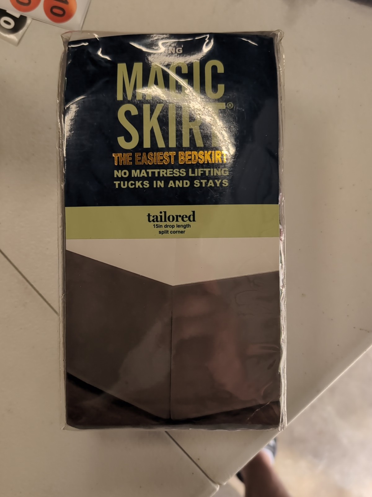 Magic Skirt Tailored Bedskirt Polyester Plain Weave All Ages 15" Drop Gray gallery
