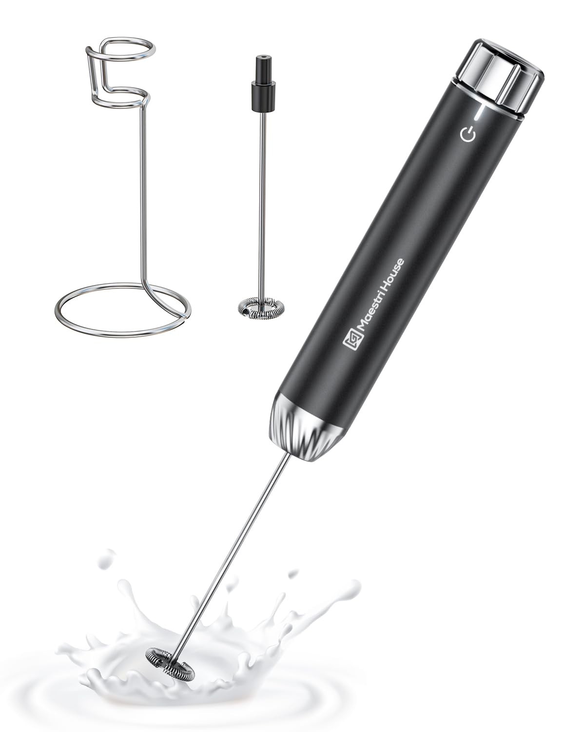 Rechargeable Milk Frother with Stepless Speed Control, LunaFro Max Handheld E... gallery