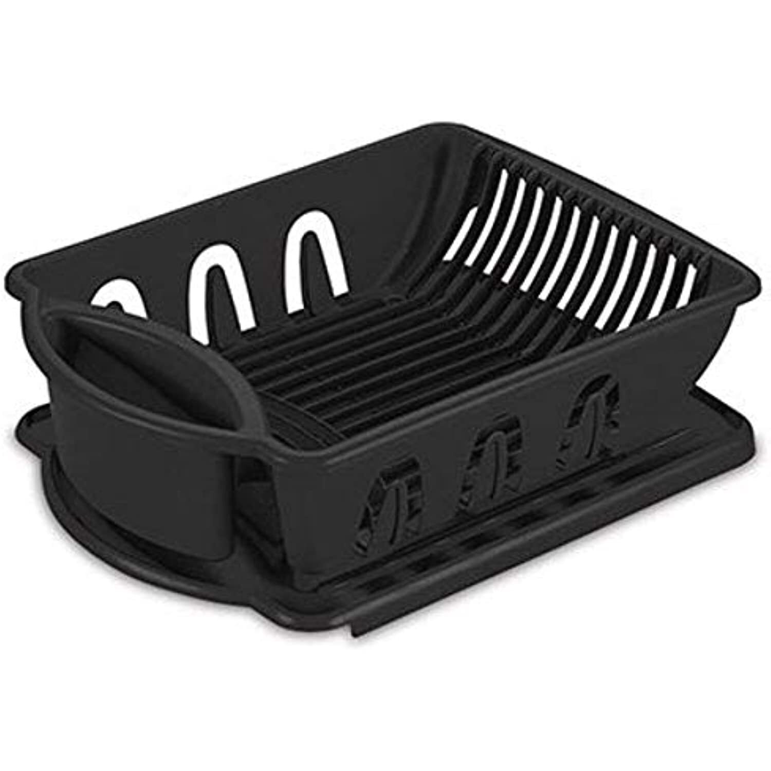 STERILITE 6219006 Ultra Sink Set, 2 Piece, 17-3/8"L x 13-1/8"W x 5-1/4"H, Black gallery