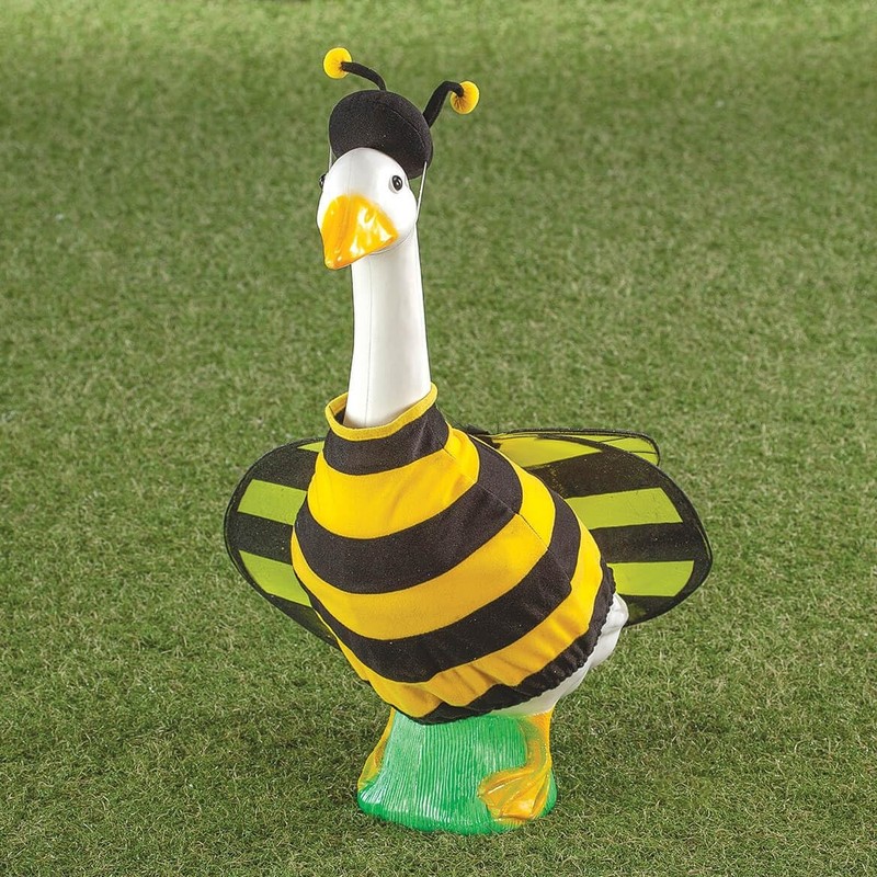 Fox Valley Traders Gaggleville Bumble Bee Goose Outfit Fits Large 23 H Statue gallery