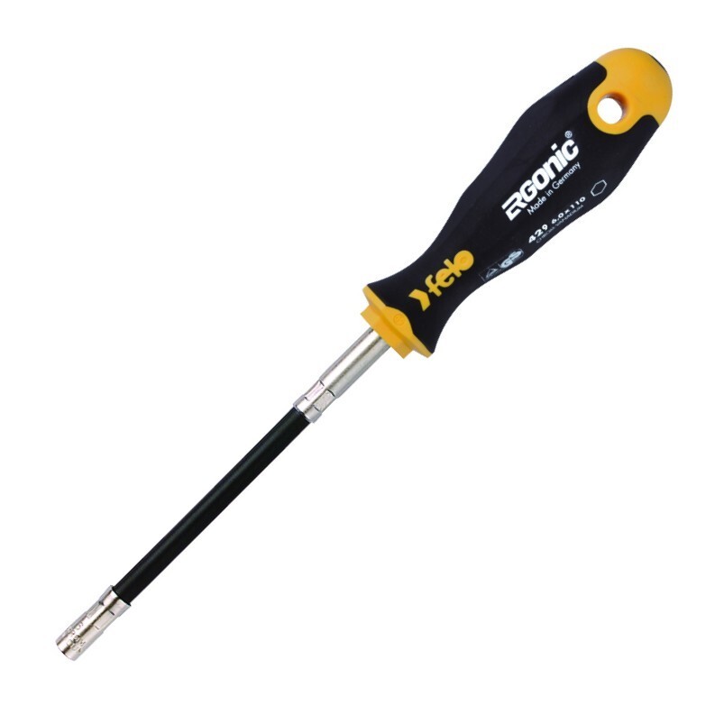 Felo 11 in. Flexible Flex Bit Holder Screwdriver Magnetic Tip Germany Ergonic gallery