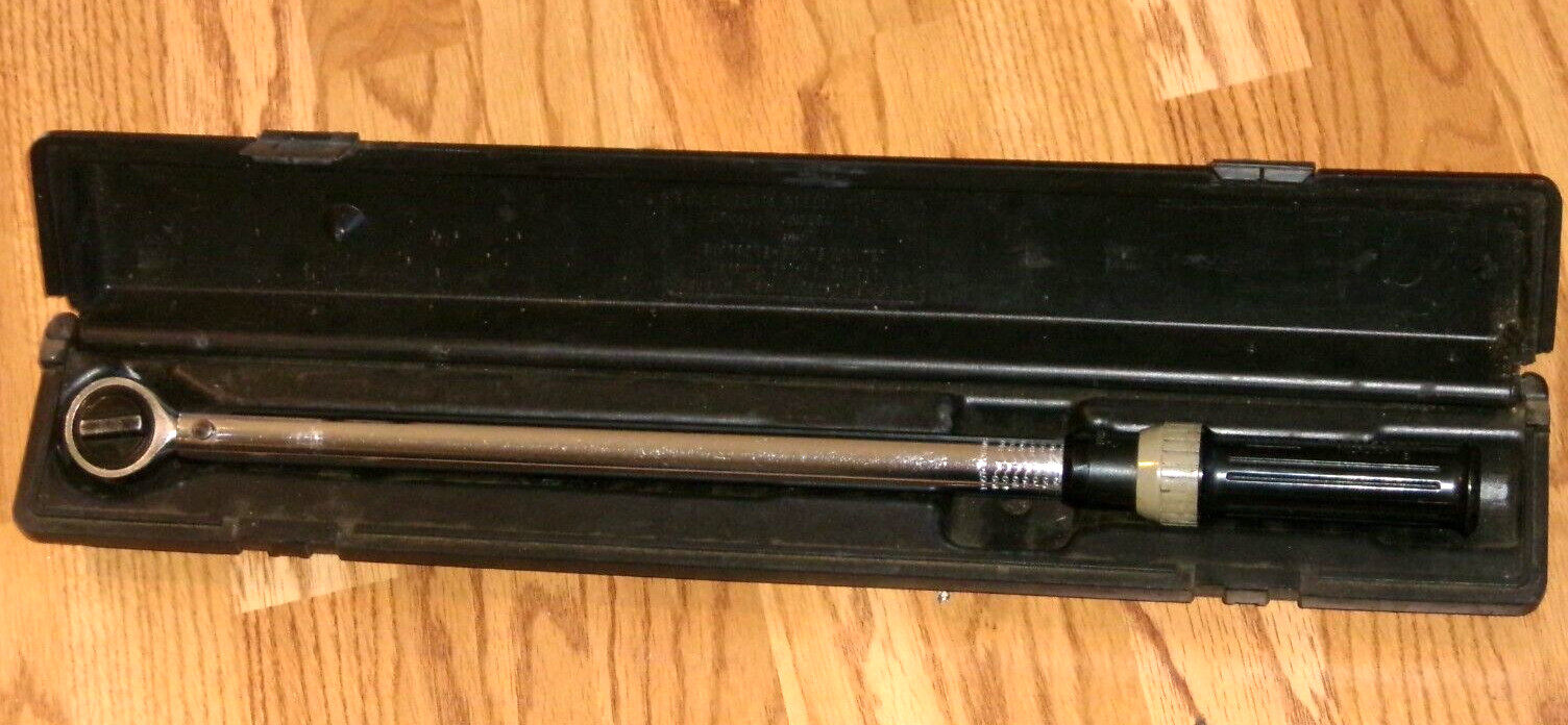 Craftsman Microtork Torque Wrench 1/2" Drive 20-150 ft. lbs #9-44476 w/Hard Case gallery