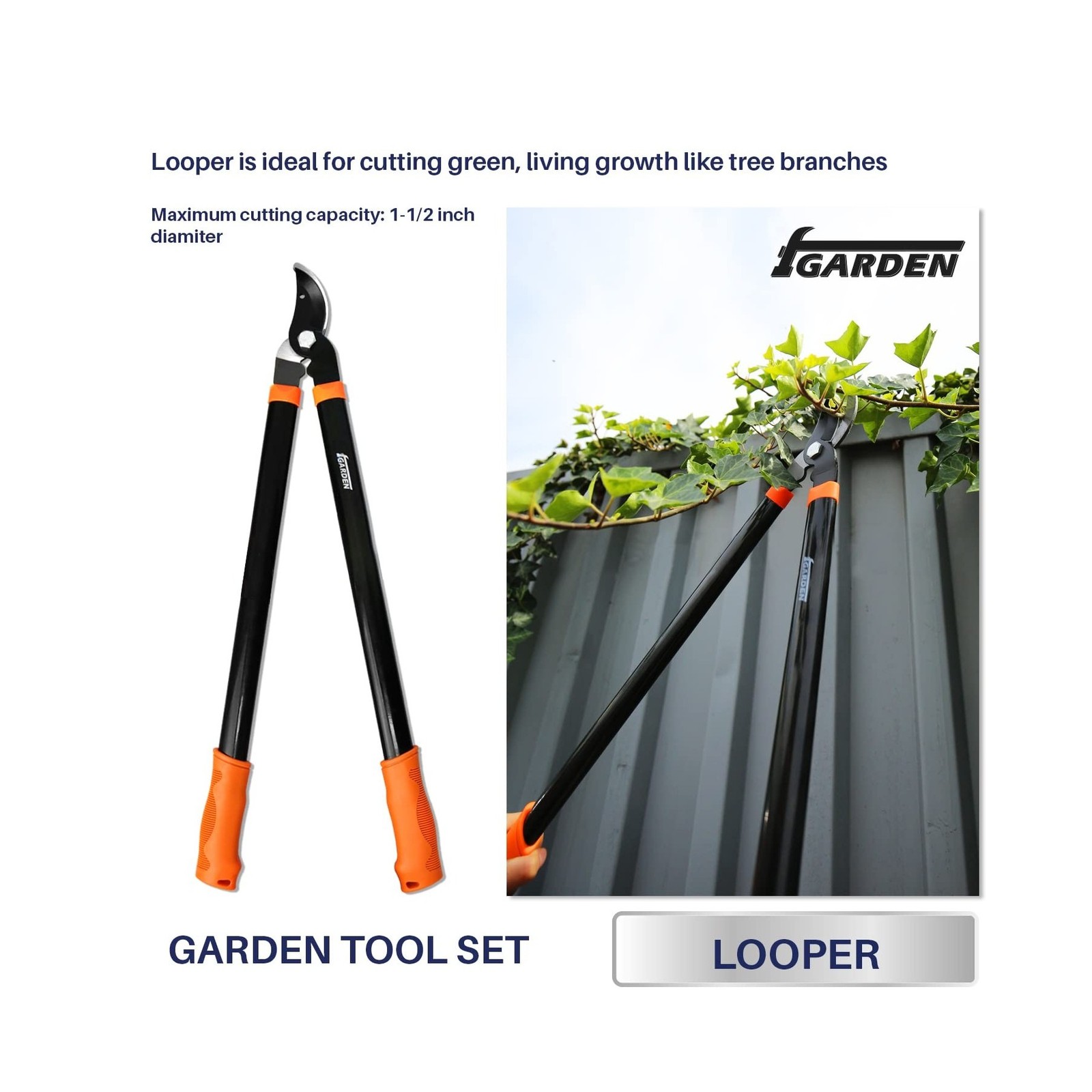 iGarden 3 Piece Combo Garden Tool Set with Lopper, Hedge Shears... FAST USA SHIP gallery