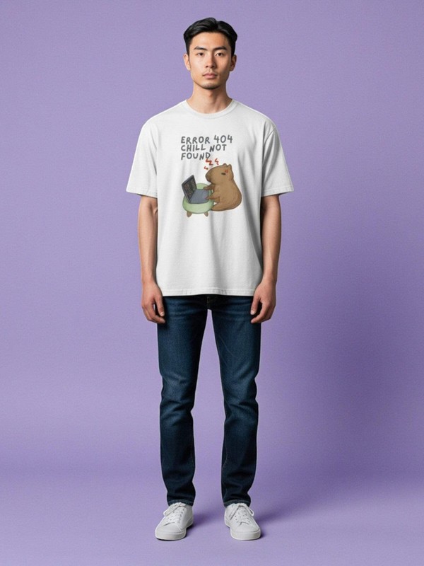 Error 404 Chill Not Found t-shirt gallery