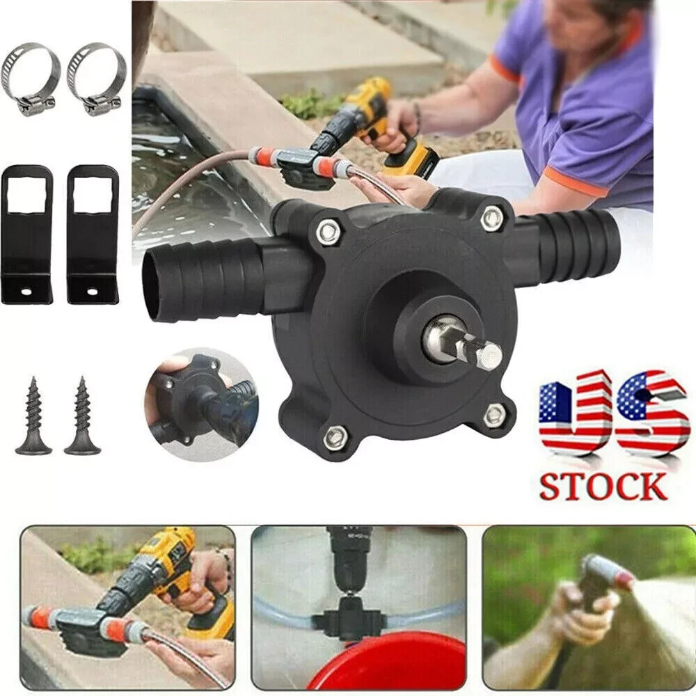 Home Electric Drill Drive Self Priming Pump Water Oil Fluid Transfer Pumps Tools gallery