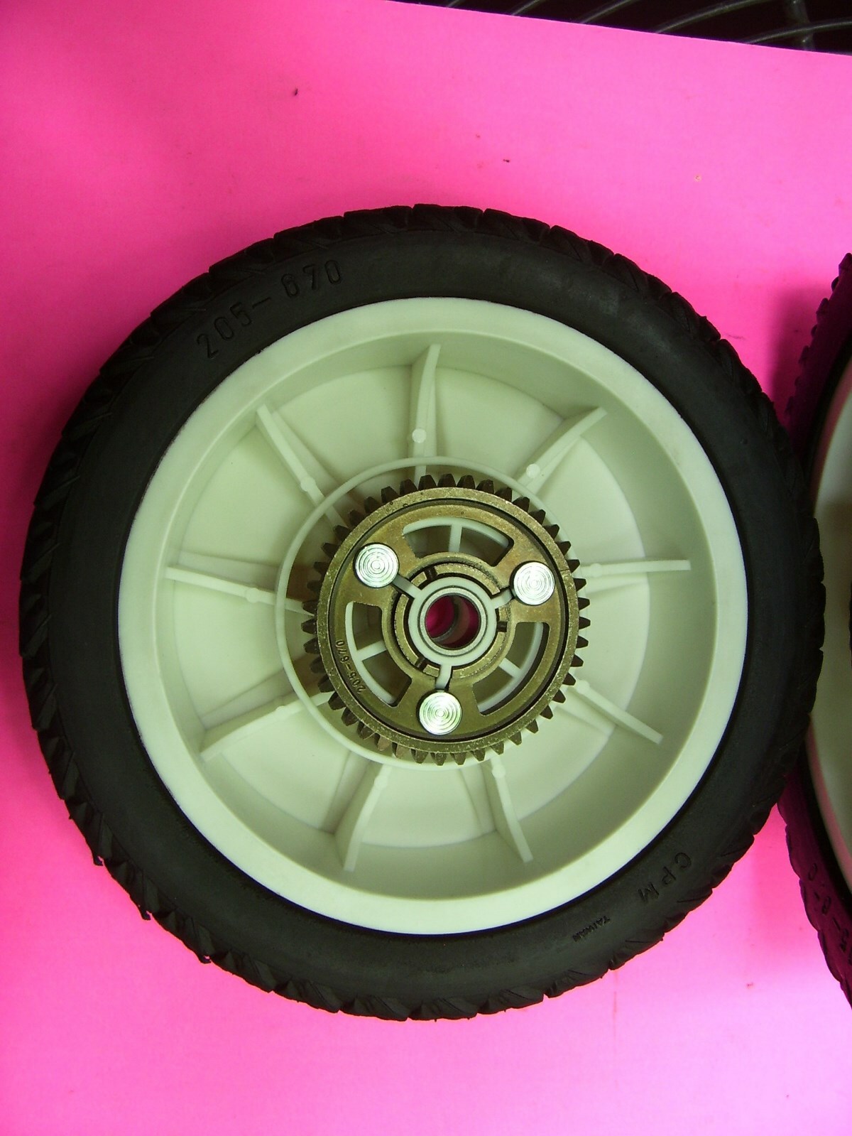 PAIR OF (2) LAWN BOY SELF-PROPELLED DRIVE WHEELS ( NEW ) : gallery