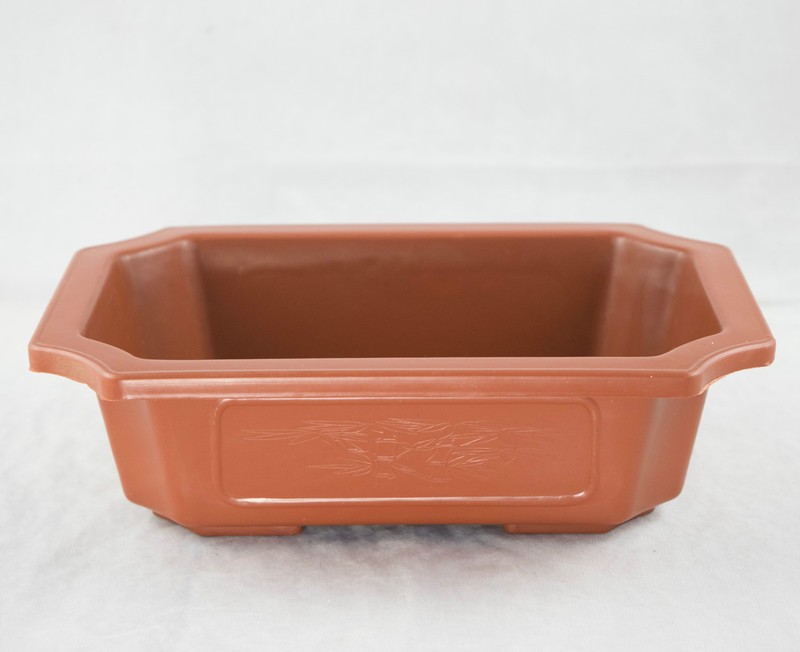 2 Rectangular Plastic Bonsai Training Pot, Succulent Planter 9.25"x 6.5"x 2.75" gallery