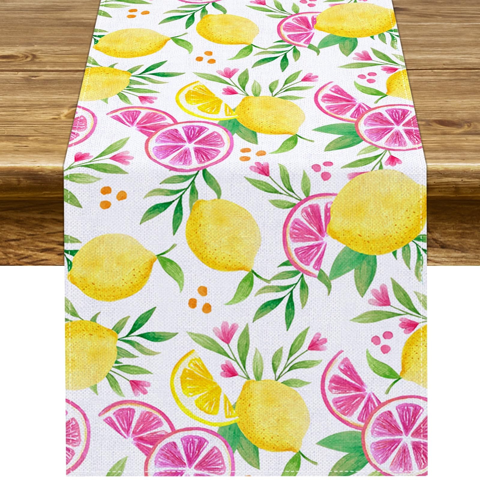 Pink Lemon Table Runner Summer Lemon Theme Girls Birthday Party Decoration Le... gallery