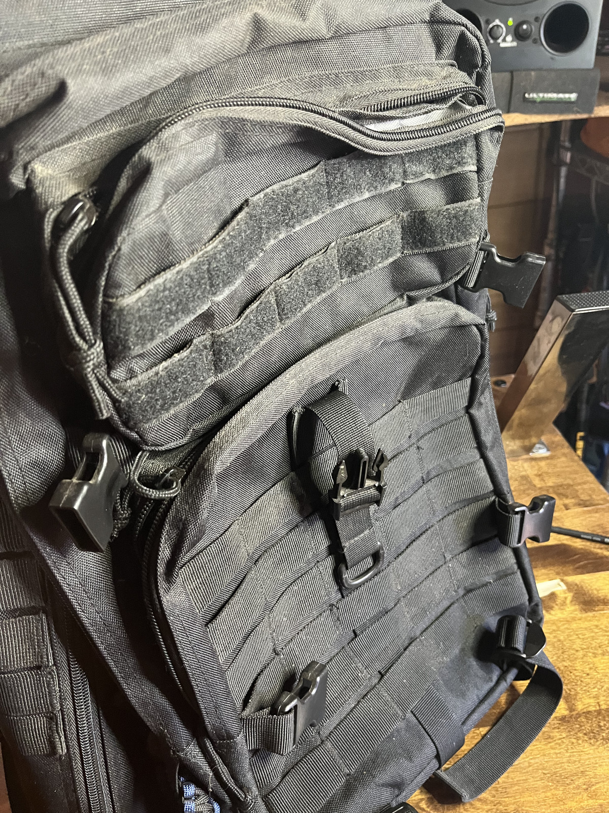 Serremo Deploy Backpack Pitch Black 45L Capacity Molle Panel Used Excellent  4