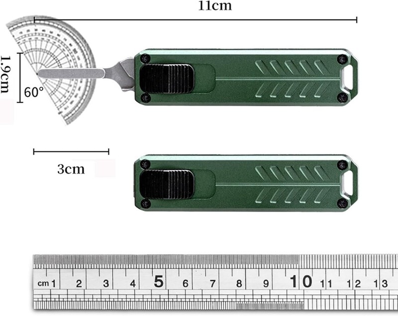 Automatic Utility Knife, Safety Auto Box Cutter Retractable, EDC Push Button gallery
