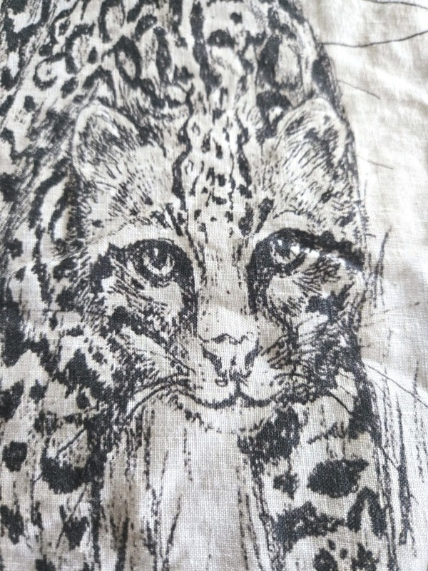 $299 CB2 Matthew Williamson Midnight Jungle Linen F/Q Size Duvet Cover Set EUC gallery