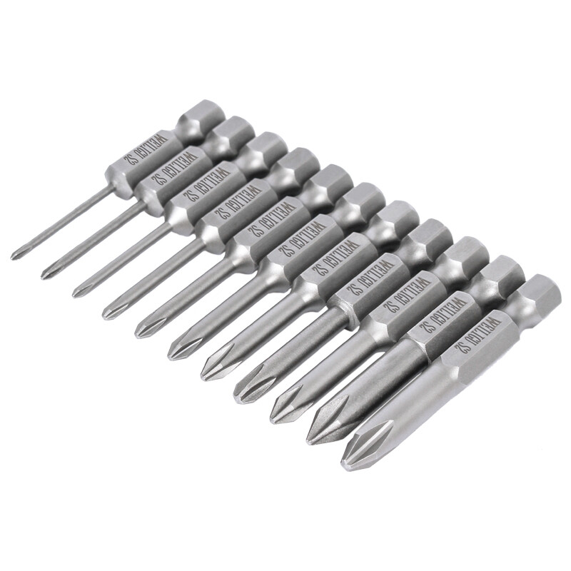 PH00 PH0 PH1 PH2 Magnetic Phillips Screwdriver Bits 1/4 Inch Hex Shank S2 Tool gallery
