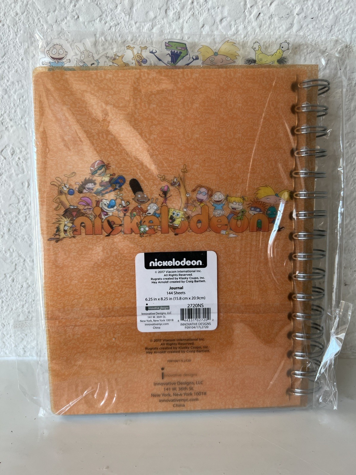 2017 Nickelodeon Nicktoons Tab Journal, Spiral Bound 144 Lined Pages - New gallery