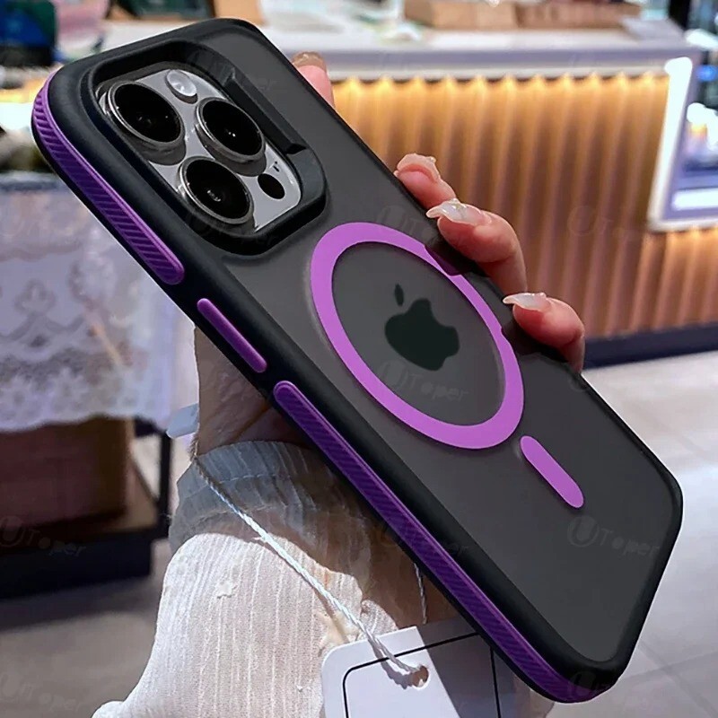 Magnetic Phone Case For iPhone 17 16 15 14 13 12 Pro Max Plus Bumper Hard Cover gallery