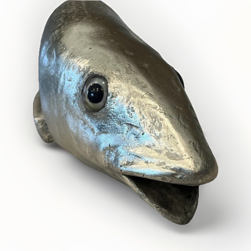 Phillips Collection 26" Bonefish Wall Sculpture Silver Leaf Resin Coastal Decor gallery