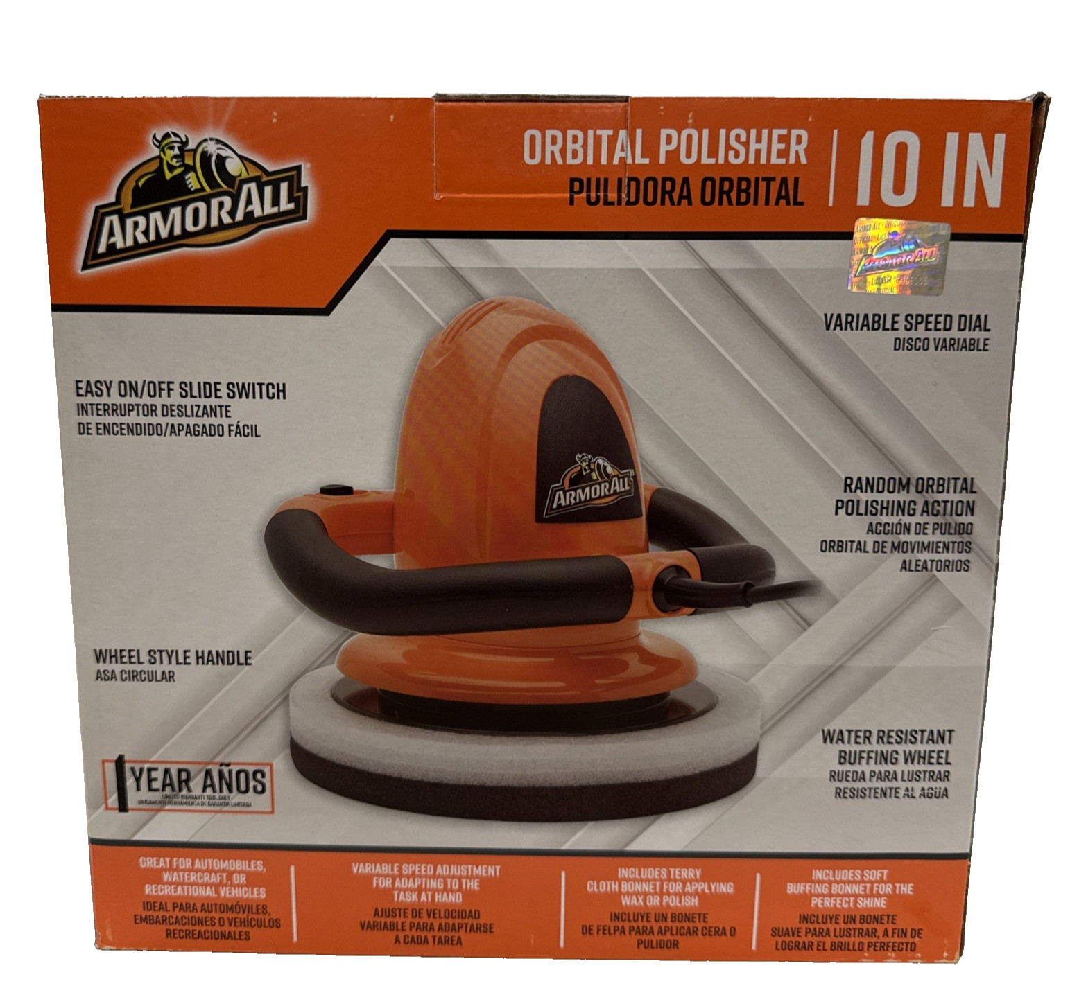 Armor All Car Buffer/Polisher, 10 Inch Orbital, Electric, Variable Speed AA10BP gallery