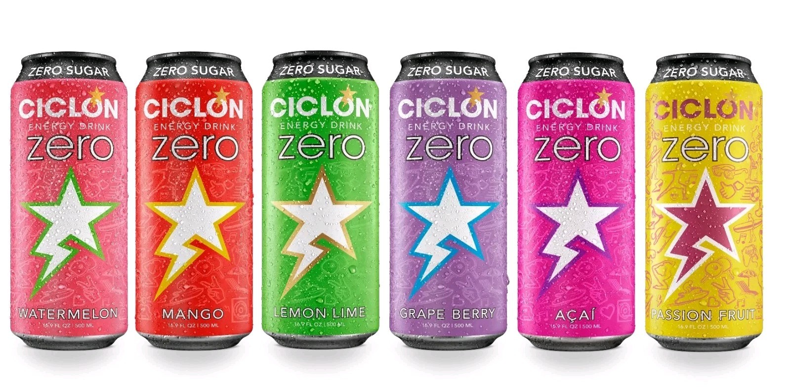 Assorted Ciclon Energy Drink Pack - 6 Flavors, 16.9oz Each - Vegan & Gluten-Free gallery
