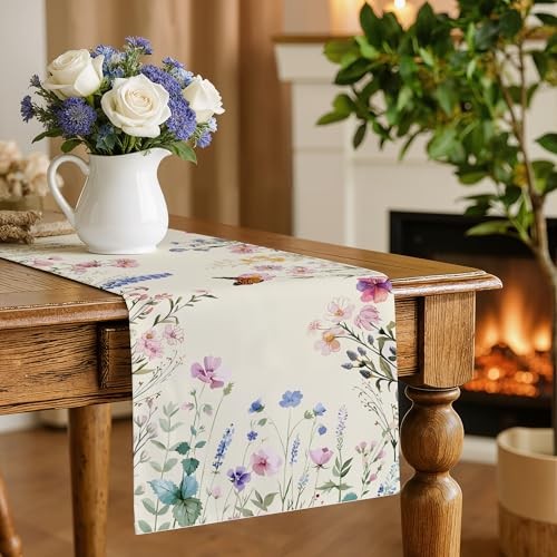 Decorations - Daisy Eucalyptus Lavender Floral Leaves Summer Table Spring gallery