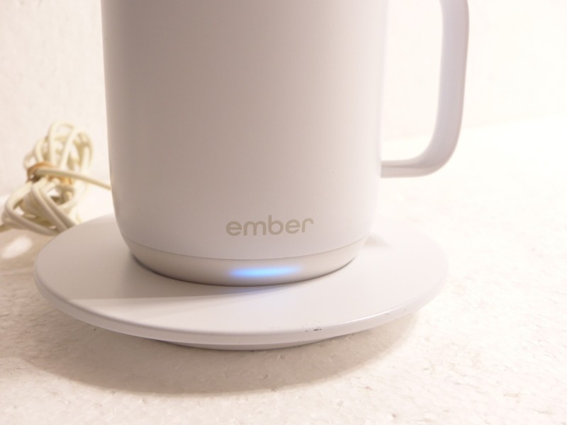 Ember CM17 Temperature App Control 10oz. Smart Mug White w/ Charger Base WORKS! gallery