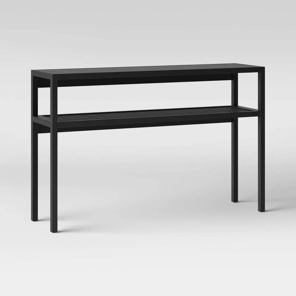 Warwick Narrow Console Table Black - Threshold gallery