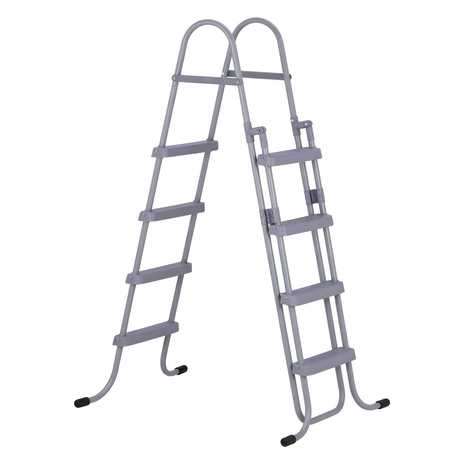 Uimoso Durable 4-Step Steel A-Frame Pool Ladder for 52in Walls, 300lbs Capacity gallery