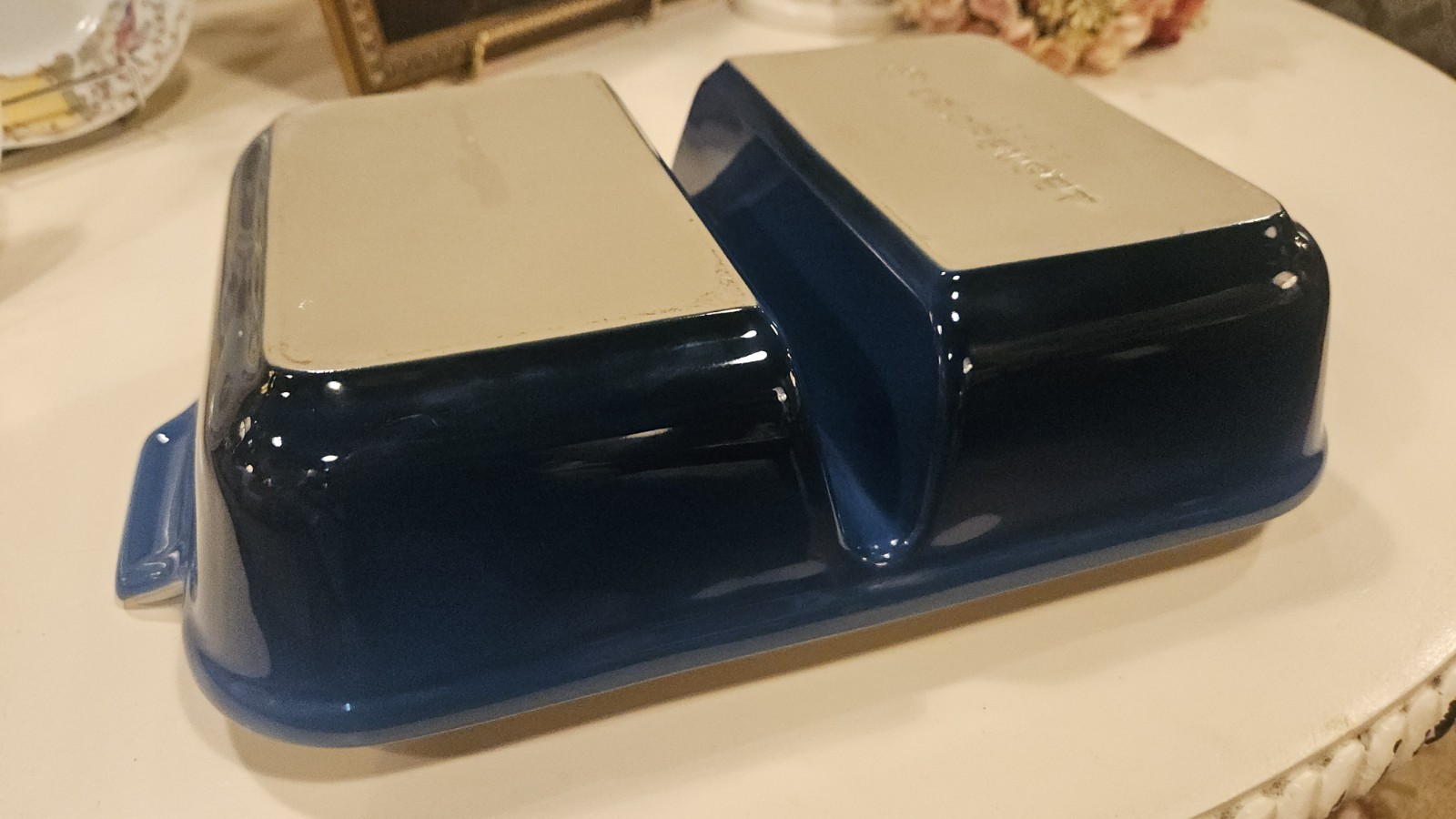 Le Creuset Divided Baking Dish- Blue gallery