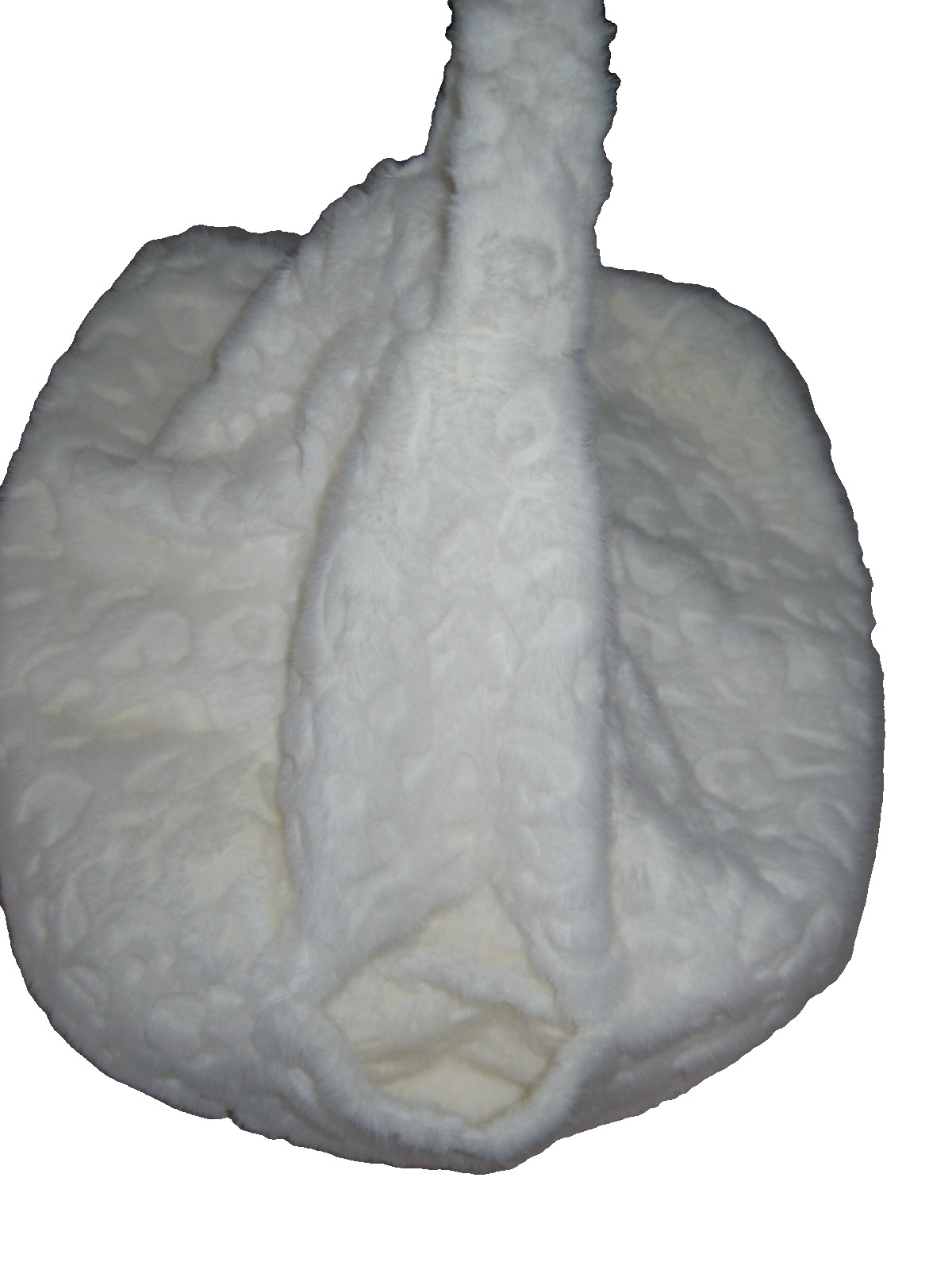 UGG Miley Mini Lap Ivory Faux Fur Tablet Pouf Bean Bag Poof Holder M2 gallery
