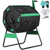 Outdoor Compost Tumbler Dual Rotating 53-Gallon Tumbling Composter Compost Bin gallery