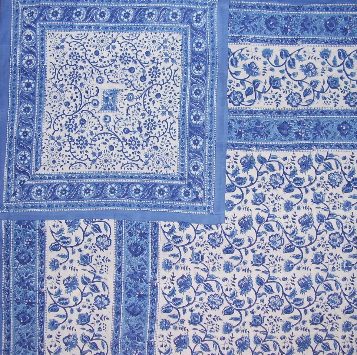 Rajasthan Block Print Reversible Duvet Cover Cotton 92" x 88" Fits Full-Queen gallery