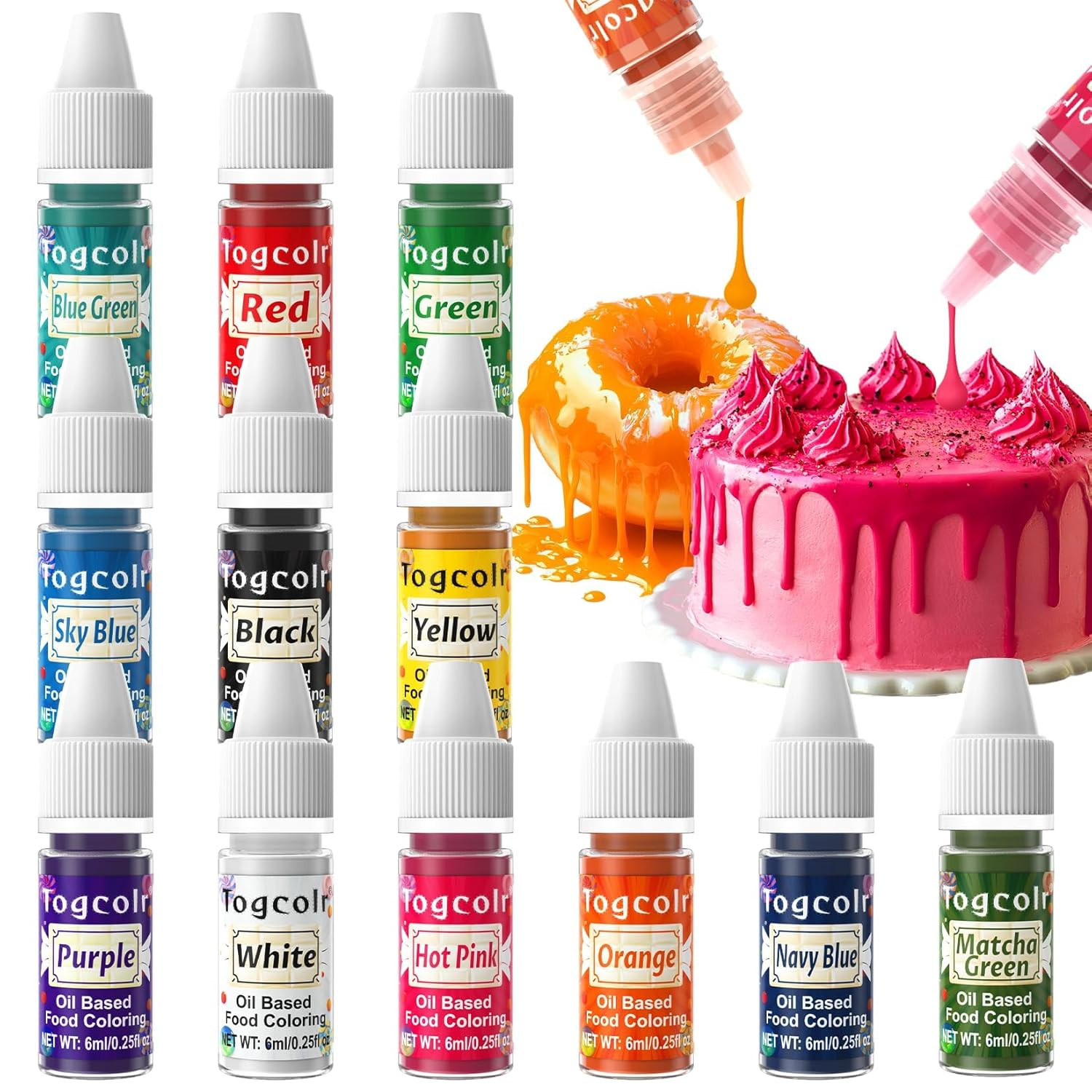 Oil Based Food Coloring - 12 Color Flavorless Food Coloring Set for Chocolate gallery