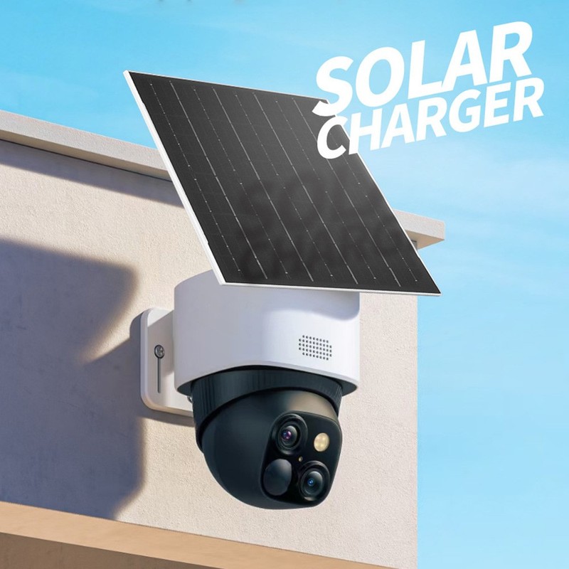 4 Pack Solar Panel for Ring Spotlight Camera/Stick Up Cam Battery Charger 8W 5V gallery