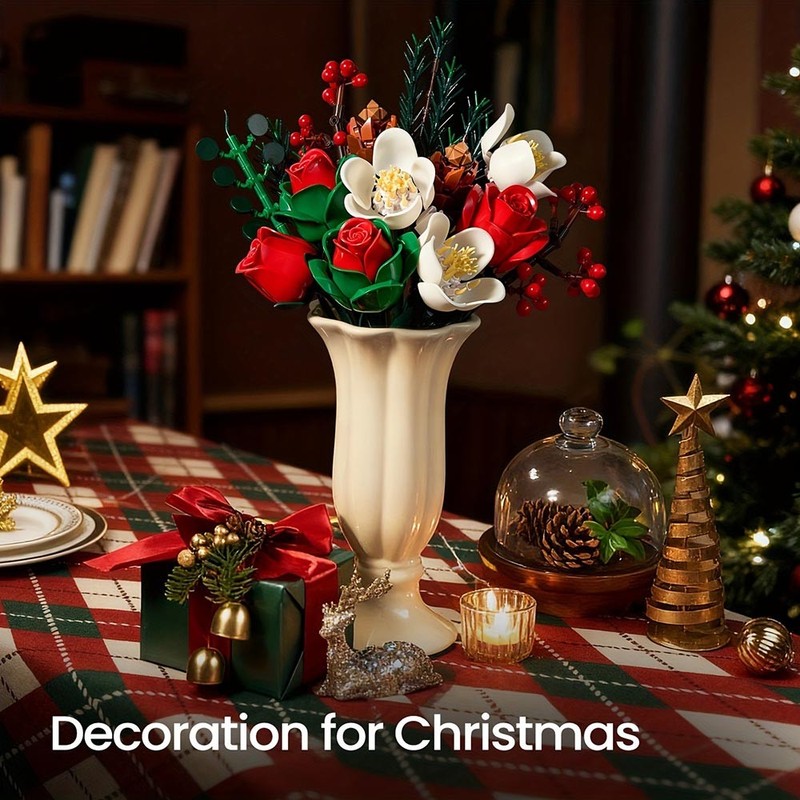 High-Quality All-Age Strong Quick-Assembly Realistic Flower Bouquet Building Set gallery