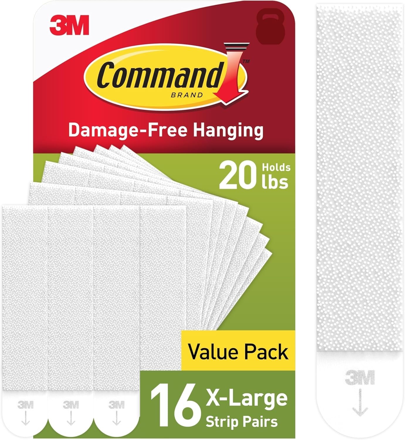 Command 20 lb X Large Heavyweight Picture Hanging Strips 32 Total Strips gallery