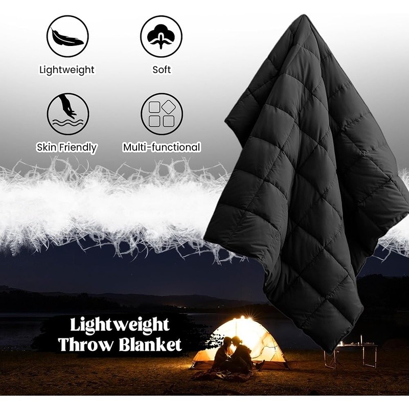 Multi-functional Soft Down Blanket Lightweight Cozy Bedding Reading & Relaxing gallery