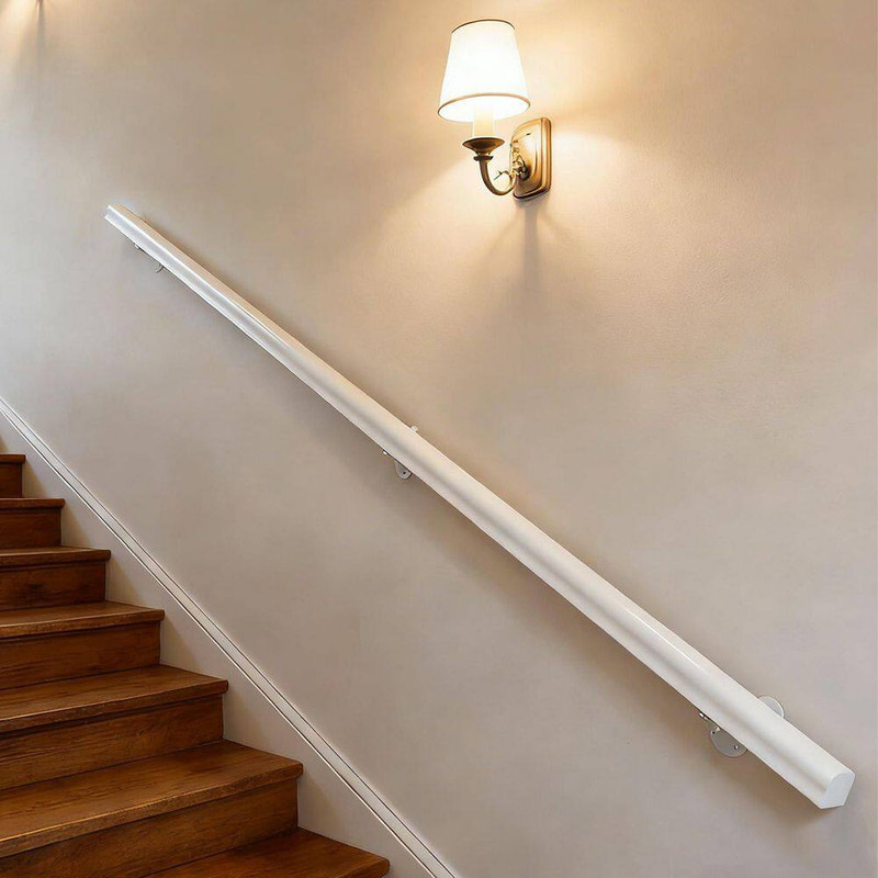 4FT Pine Solid Wood Handrail for Cable Railing System Wall Mounted Non-Slip Stai gallery